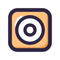 Subwoofer icon, Lineal style