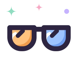 Sunglasses icon, Lineal style