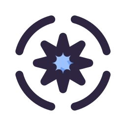 Supernova icon, Lineal style