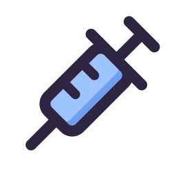 Syringe icon, Lineal style