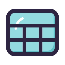 Table icon, Lineal style