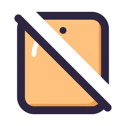 Tablet off icon, Lineal style