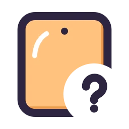 Tablet question icon, Lineal style