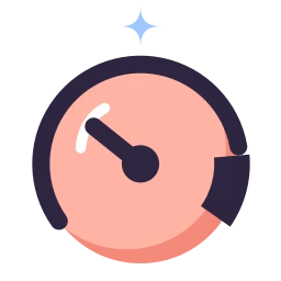 Tachometer icon, Lineal style
