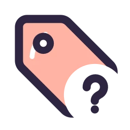 Tag question icon, Lineal style