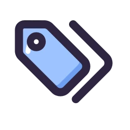 Tags icon, Lineal style