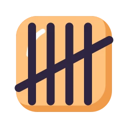 Tally icon, Lineal style