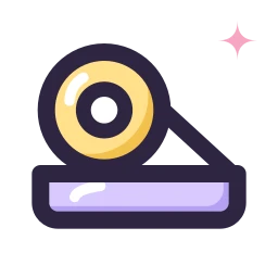 Tape dispenser icon, Lineal style