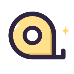 Tape measure icon, Lineal style
