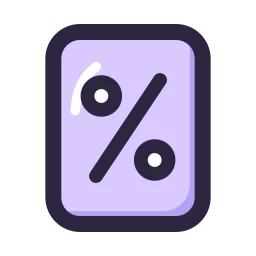 Tax icon, Lineal style
