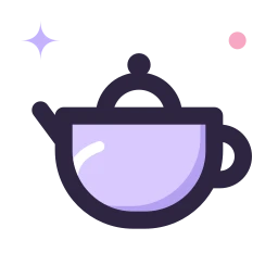 Teapot icon, Lineal style