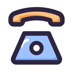 Telephone icon, Lineal style
