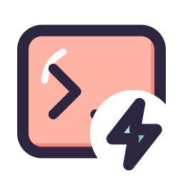 Terminal bolt icon, Lineal style