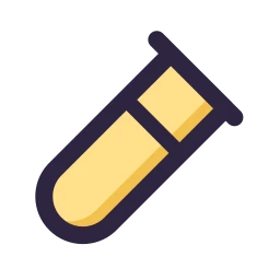 Test tube icon, Lineal style
