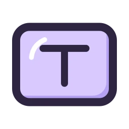 Text box icon, Lineal style
