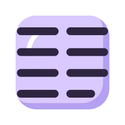 Text columns icon, Lineal style