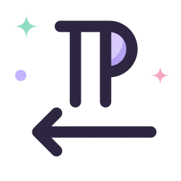 Text direction rtl icon, Lineal style