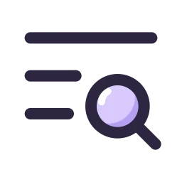 Text search icon, Lineal style