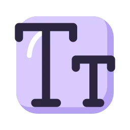 Text size icon, Lineal style