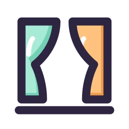 Theater stage icon, Lineal style
