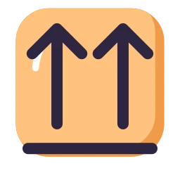 This side up icon, Lineal style