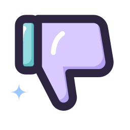 Thumbs down icon, Lineal style