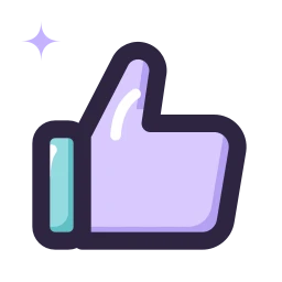 Thumbs up icon, Lineal style