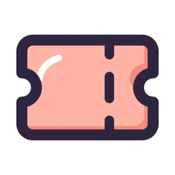 Ticket icon, Lineal style