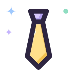 Tie icon, Lineal style