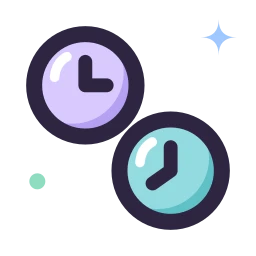 Time zones icon, Lineal style