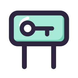 To let board icon, Lineal style