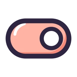 Toggle on icon, Lineal style