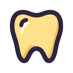 Tooth icon, Lineal style