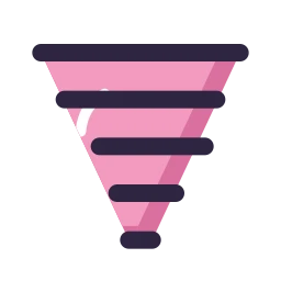 Tornado icon, Lineal style