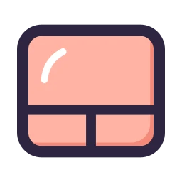Touchpad icon, Lineal style