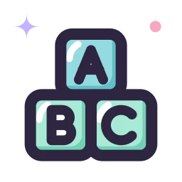 Toy blocks icon, Lineal style