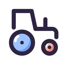 Tractor icon, Lineal style