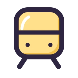 Train icon, Lineal style