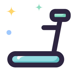 Treadmill icon, Lineal style