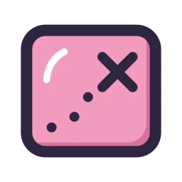 Treasure map icon, Lineal style