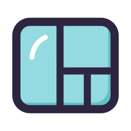 Treemap icon, Lineal style
