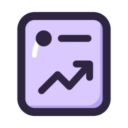 Trending post icon, Lineal style