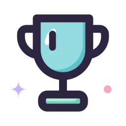 Trophy icon, Lineal style