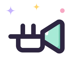 Trumpet icon, Lineal style