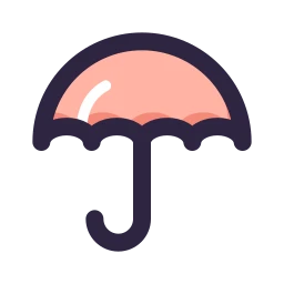 Umbrella icon, Lineal style