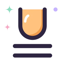 Underline double icon, Lineal style