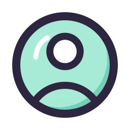 User circle icon, Lineal style
