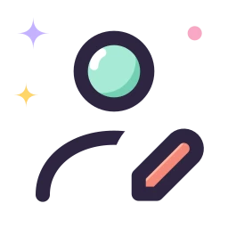 User edit icon, Lineal style
