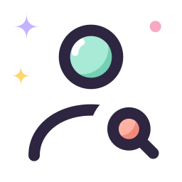 User search icon, Lineal style