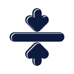 Arrows join vertical icon, Mellow style